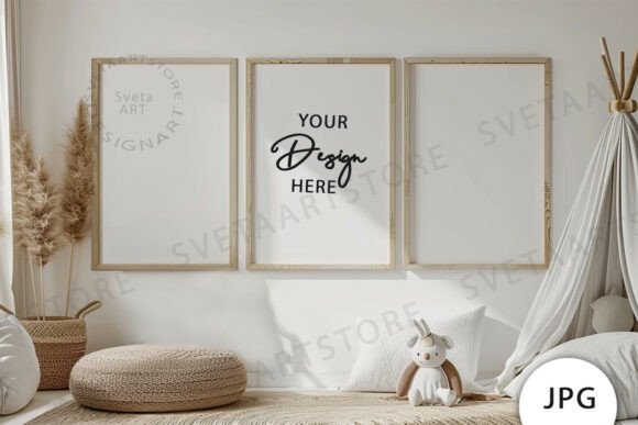Download Frames Mockup, Baby Room Mockup JPG - Room mockup Collection