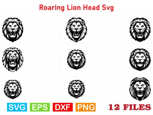 Download Roaring Lion Head Svg - Roaring lion head svg Collection