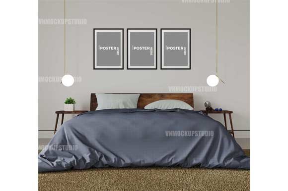Download Bedroom Mockup, Bedroom Wall Mockup - Room mockup Collection
