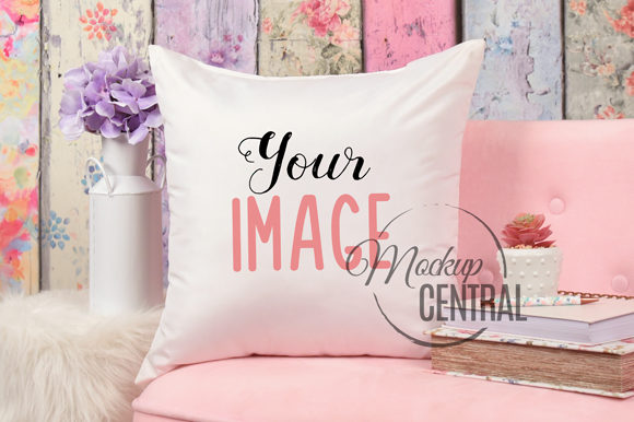 Download Pretty Square Living Room Mockup Pillow - Room mockup Collection