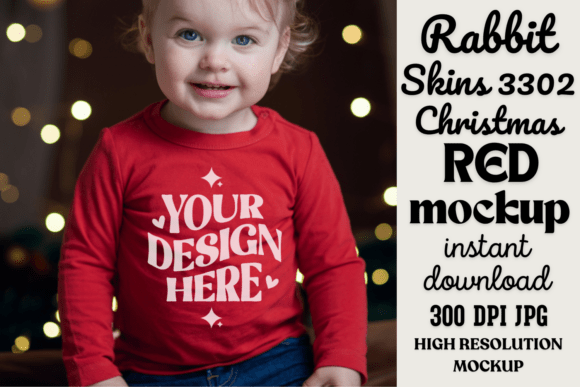 Download Red Rabbit Skins 3302 Christmas Mockup - Christmas mockup Collection